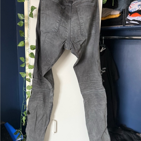 G-STAR RAW men’s grey jeans 3D Zip Knee Skinny 34/36 - Picture 6 of 8